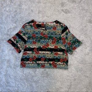 Cropped Floral Top